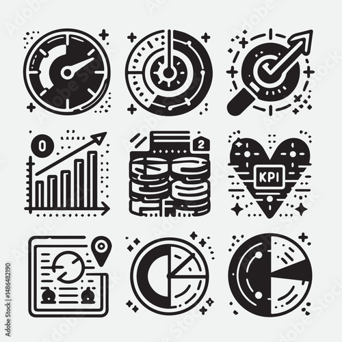  competitor analysis KPI business idea time anagement innovation strategy leadership business model startup strategy brainstorming quarterly planning executive scalable business investor Icon Set