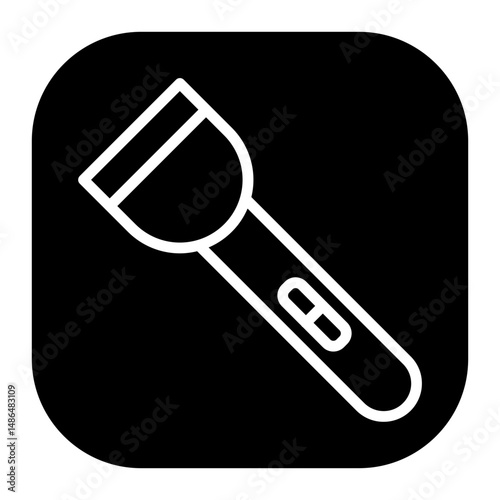 Police Flashlight Vector Icons