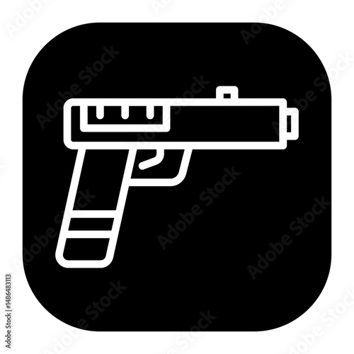 Police Gun Vector Icons