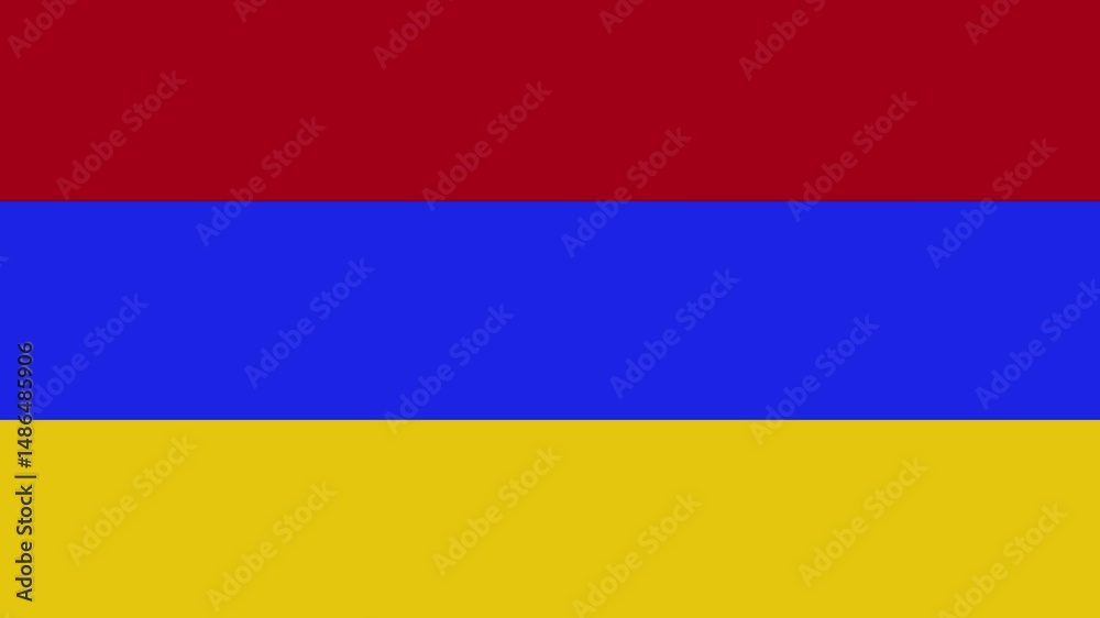 armenia flag with animated light sweep