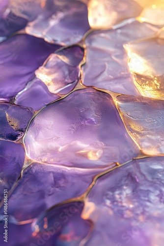 Purple Gold Abstract Texture.