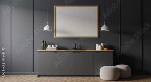 Kitchen wall interior 