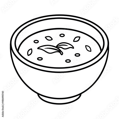 Soup Hand Sketched Food Vector