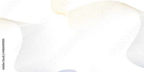 Abstract wave lines dynamic flowing smooth colorful  on white background, technology curve lines isolated background. illustration design element in concept of music, party, wallpaper,  banner, flyers