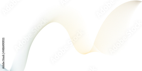 Abstract wave lines dynamic flowing smooth colorful  on white background, technology curve lines isolated background. illustration design element in concept of music, party, wallpaper,  banner, flyers
