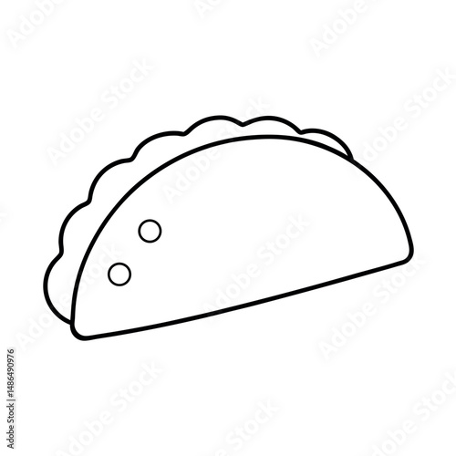 Tacos Hand Drawn Mexican Food Vector