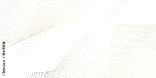 Abstract wave lines dynamic flowing smooth colorful  on white background, technology curve lines isolated background. illustration design element in concept of music, party, wallpaper,  banner, flyers