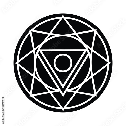Abstract geometric sacred geometry symbol design