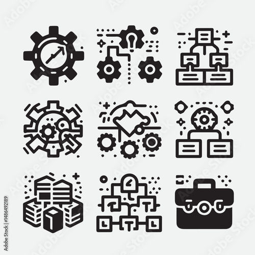  competitor analysis KPI business idea time anagement innovation strategy leadership business model startup strategy brainstorming quarterly planning executive scalable business investor Icon Set