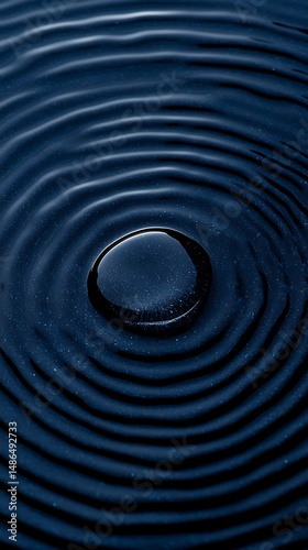 Dark Blue Water Ripple Texture with Subtle Movement