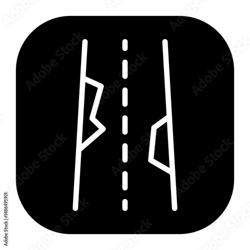 Road Crack Vector Icons