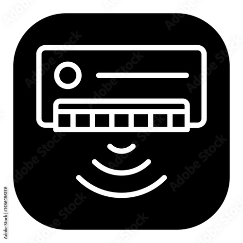 Smart Air Conditioner Vector Icons