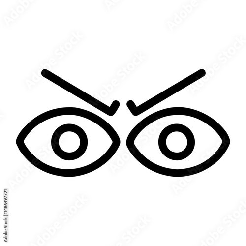 Strained eyes icon on white background vector
Vector icon remote work freelance