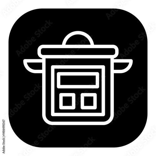 Smart Cooker Vector Icons