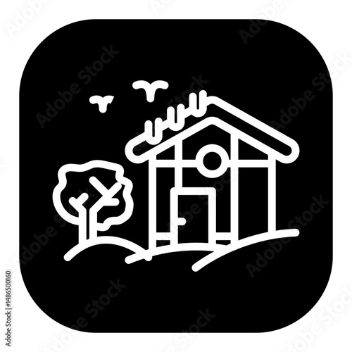 Christmas Village Vector Icons