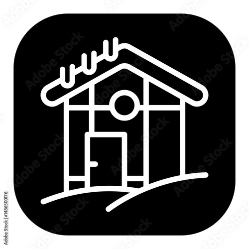 Gingerbread House Vector Icons