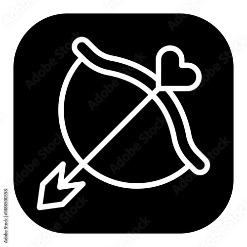 Cupids Bow Vector Icons