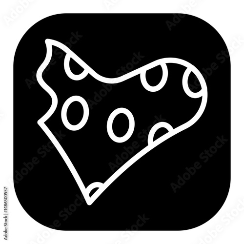 Heart shaped Cookie Vector Icons