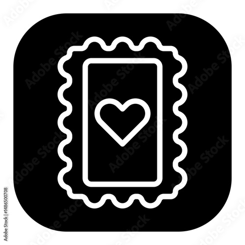 Heart Stamp Vector Icons
