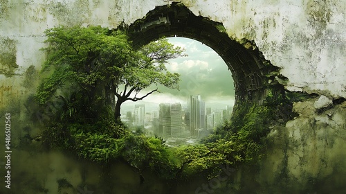 A Futuristic Earth Where Nature Has Reclaimed Abandoned Urban Cities