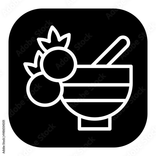 Cranberry Sauce Vector Icons