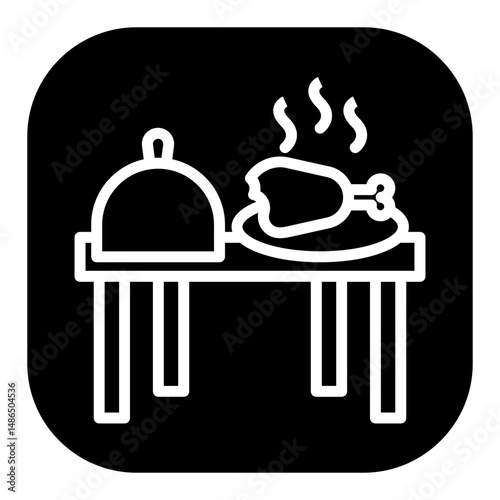 Thanksgiving Feast Vector Icons