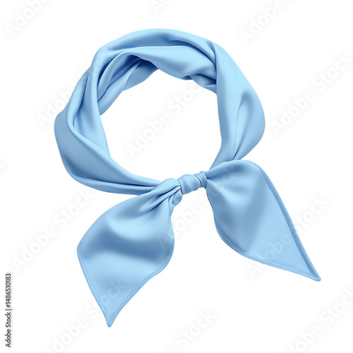 Elegant Cooling Bandana with a Smooth Luxurious Fabric Isolated on Transparent Background