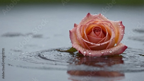rose on water