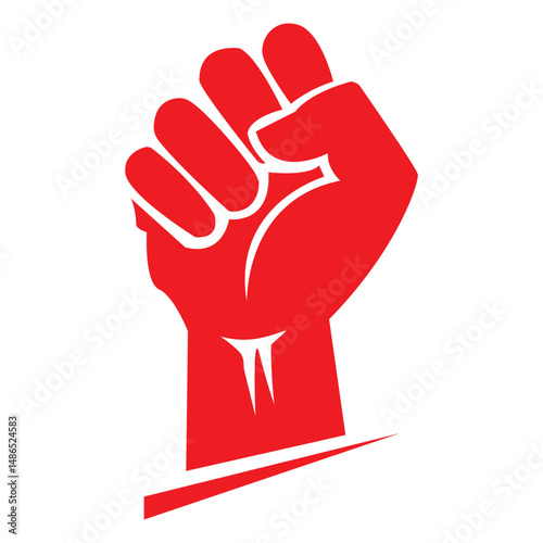 Collection of Raised Fist Icons: Power, Unity, and Protest. Set of fist silhouette. black and white fist
