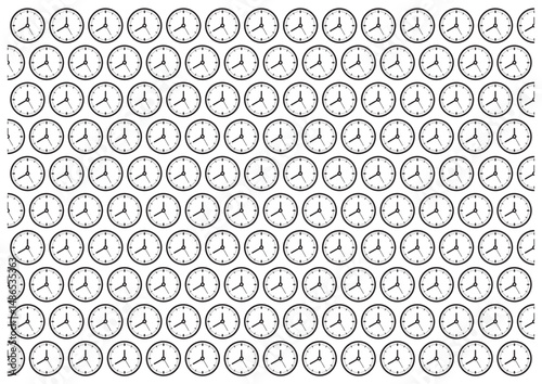 analog clock background on white background. analog clock background