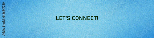 Minimal Let's Connect LinkedIn Banner.