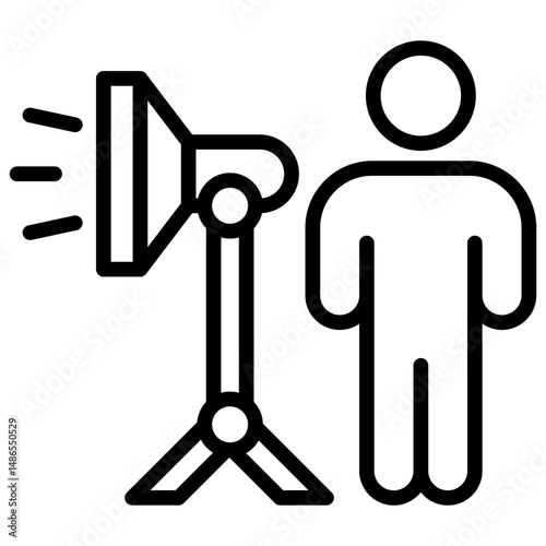 Studio Lighting Setup Icon
