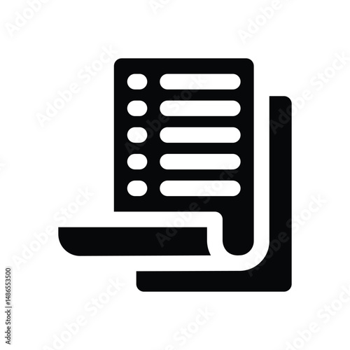 exam glyph icon. Strong and solid vector icon for websites, mobile interfaces, presentations, and visual branding. High quality and easy to edit.
