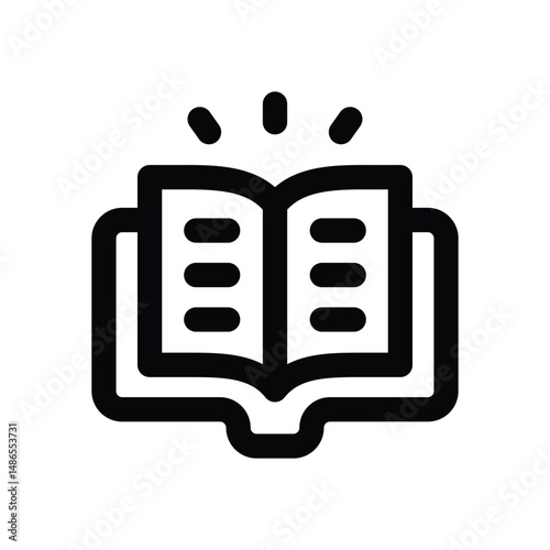 education line icon. Clean and minimalist vector icon for websites, mobile apps, presentations, and logos. Fully scalable and customizable for any project.