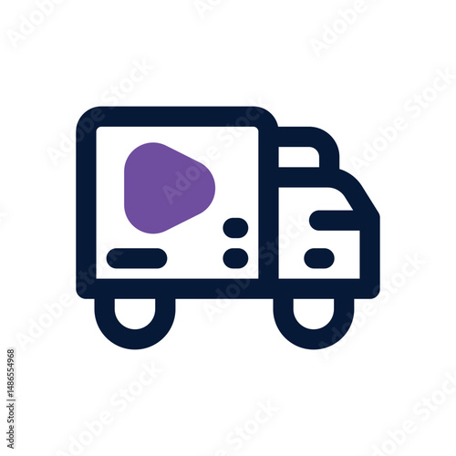 truck duotone icon. Sleek and modern vector icon for websites, mobile apps, marketing materials, and corporate design. Fully scalable and ready to use.