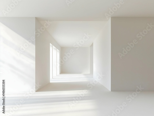 Wallpaper Mural empty room with white wall Torontodigital.ca