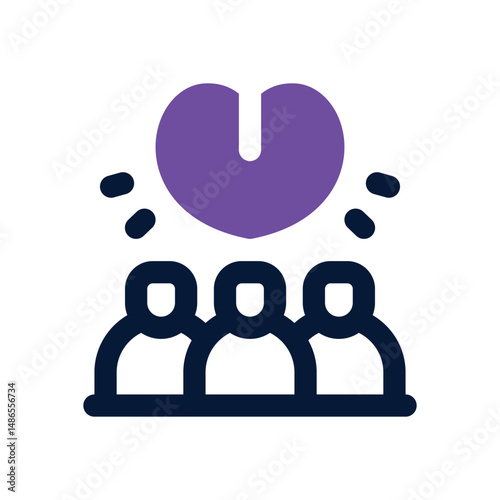 customer loyalty duotone icon. Sleek and modern vector icon for websites, mobile apps, marketing materials, and corporate design. Fully scalable and ready to use.