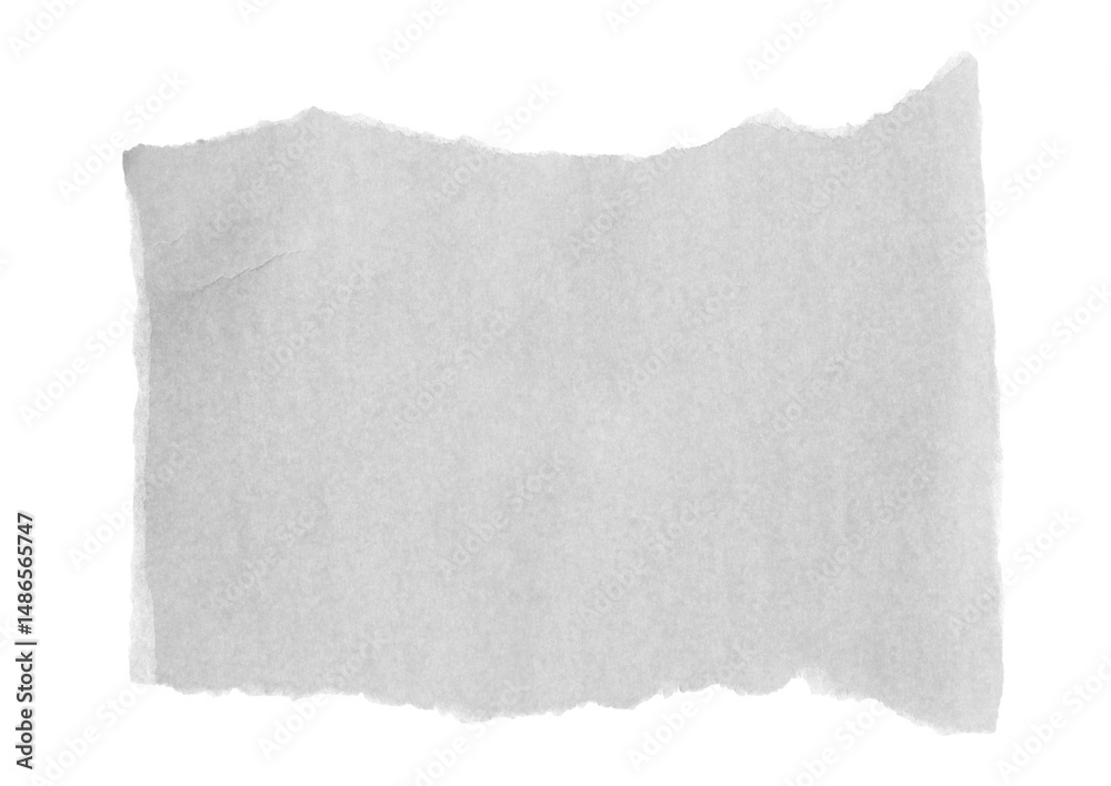 Obraz premium Torn paper scrap isolated on white with clipping path 