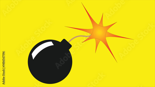 burning black bomb