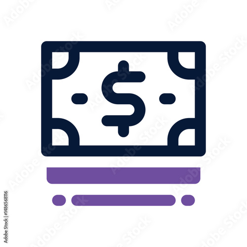 money duotone icon. Sleek and modern vector icon for websites, mobile apps, marketing materials, and corporate design. Fully scalable and ready to use.