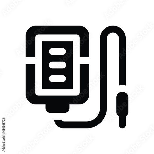 transfusion glyph icon. Strong and solid vector icon for websites, mobile interfaces, presentations, and visual branding. High quality and easy to edit.