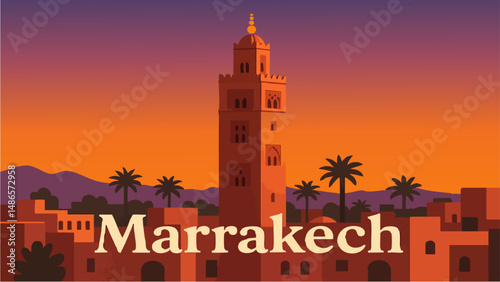 Marrakech Cityscape with Medina