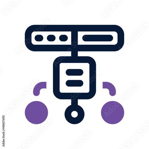 sitemap duotone icon. Sleek and modern vector icon for websites, mobile apps, marketing materials, and corporate design. Fully scalable and ready to use.