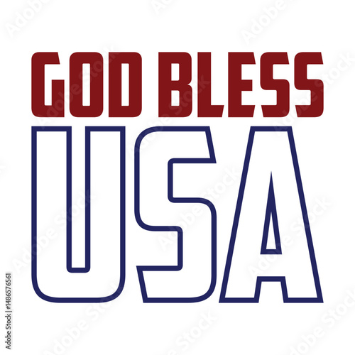 god bless usa t-shirt design