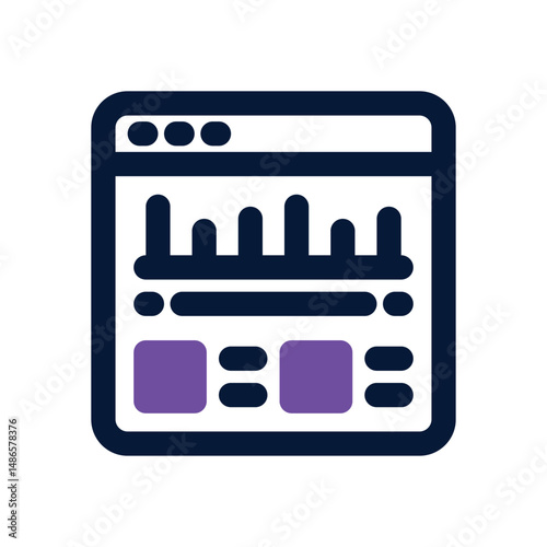 stock market duotone icon. Sleek and modern vector icon for websites, mobile apps, marketing materials, and corporate design. Fully scalable and ready to use.