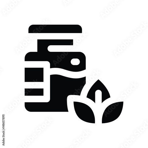 homeopathy glyph icon. Strong and solid vector icon for websites, mobile interfaces, presentations, and visual branding. High quality and easy to edit.