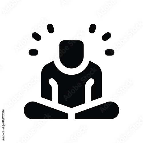 mediation glyph icon. Strong and solid vector icon for websites, mobile interfaces, presentations, and visual branding. High quality and easy to edit.
