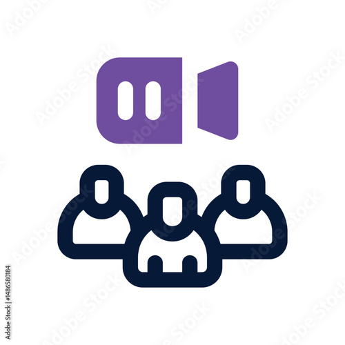 audience duotone icon. Sleek and modern vector icon for websites, mobile apps, marketing materials, and corporate design. Fully scalable and ready to use.