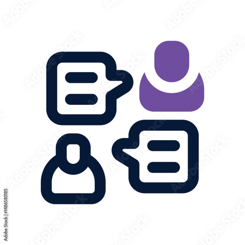 interaction duotone icon. Sleek and modern vector icon for websites, mobile apps, marketing materials, and corporate design. Fully scalable and ready to use.