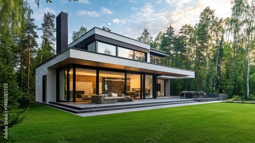 Modern House in Forest